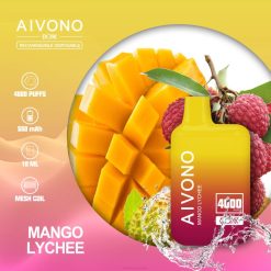 Aivono AIM BOXX 4000 Mango Lychee - T86D6216 Aivono Vape Australia