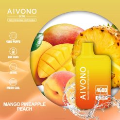 Aivono AIM BOXX 4000 Mango Pineapple Peach - T86D6219 Aivono Vape Price