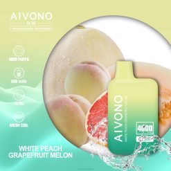 Aivono AIM BOXX 4000 White Peach Grapefruit Melon - T86D6224 Aivono Vape Australia
