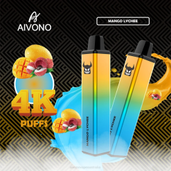 Aivono AIM FREAK 4000 Mango Lychee - T86D6262 Aivono Vape Review