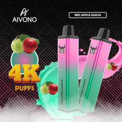 Aivono AIM FREAK 4000 Red Apple Guava - T86D6257 Aivono Puffs