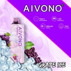 Aivono AIM GUN 7000 Grape Ice - T86D6102 Aivono Vape Review