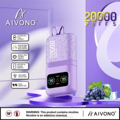 Aivono AIM magic 20000 Grape Ice - T86D686 Aivono Vape Review