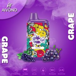 Aivono AIM MAGIC 5800 Mouth Box Cigarette Grape - T86D692 Aivono Vape Australia