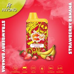 Aivono AIM MAGIC 5800 Mouth Box Cigarette Strawberry Banana - T86D693 Aivono Puffs
