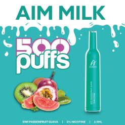 Aivono AIM MILK 500 Kiwi Passionfruit Guava - T86D6272 Aivono Vape Australia