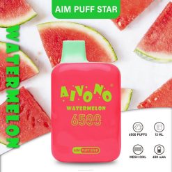 Aivono AIM PUFF STAR 6500 Watermelon - T86D6291 Aivono Vape Price