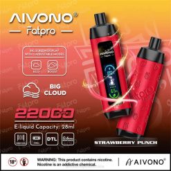 Aivono Fatpro 22000 Strawberry Punch - T86D68 Aivono Vape Australia